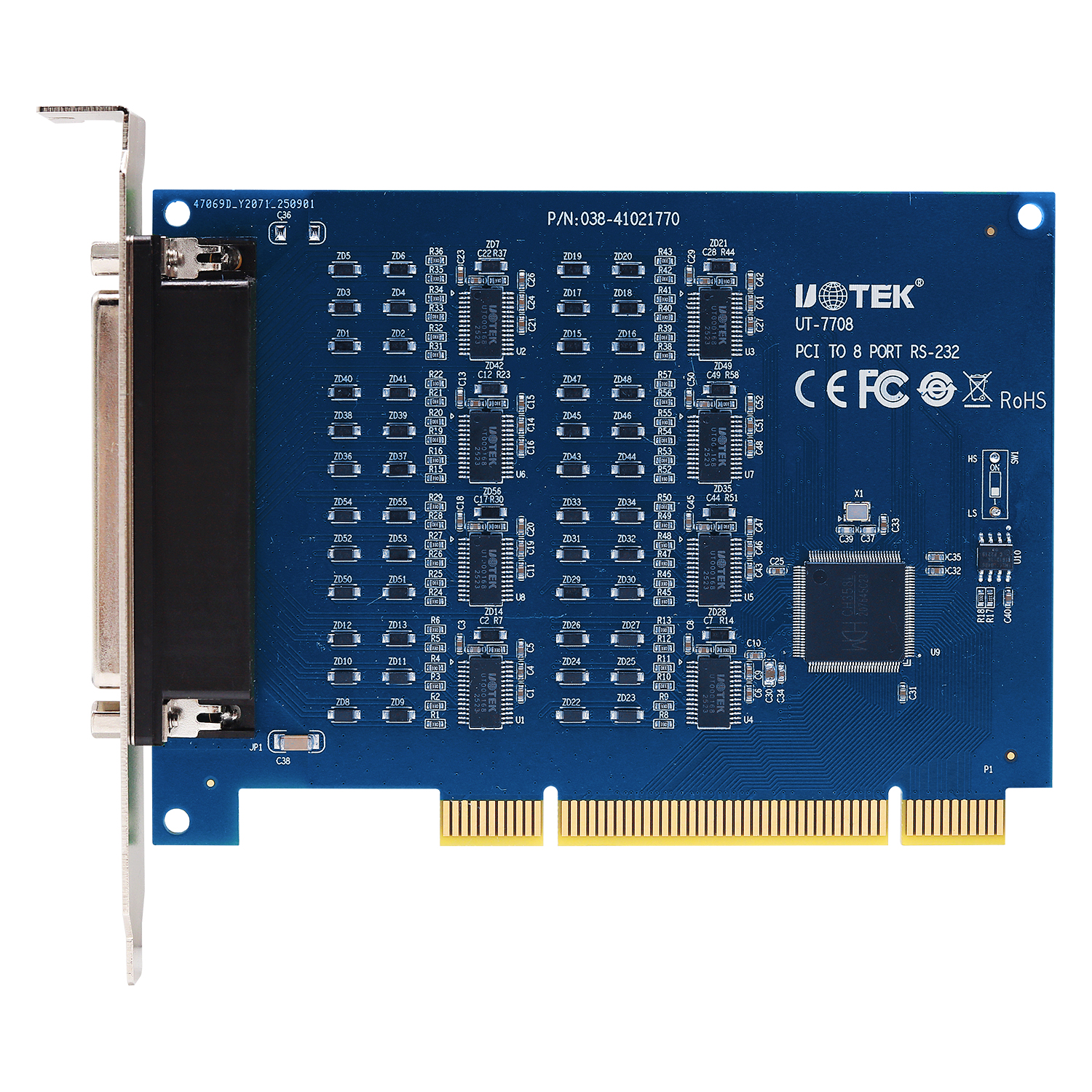 PCI轉8口RS-232多串口卡